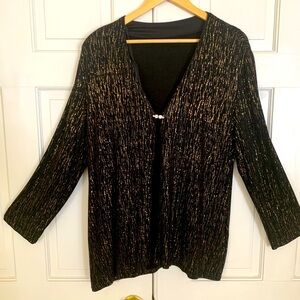 Glittered silver and gold formal jacket